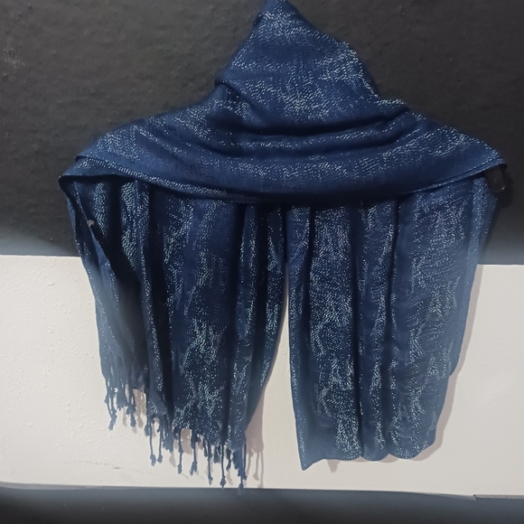 Accessories - NEW Women Blue Printed Long Scarf